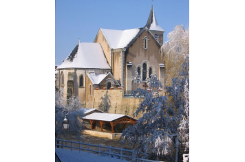 Eglise saint Clément sous la neige - Copyright : Patrick SEBTI